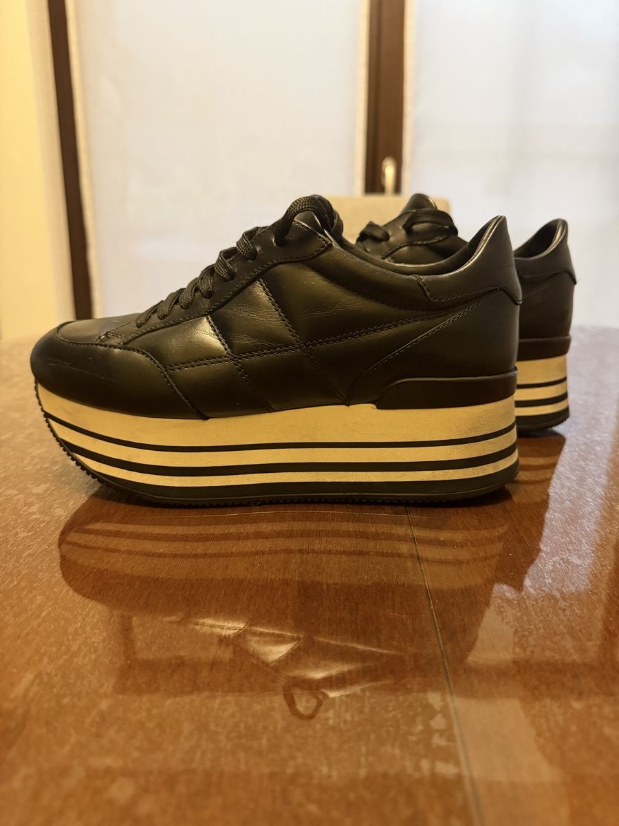 Hogan Damenschuhe: Hogan MaxiPlatform, schwarzes Leder, Größe 37 – Gebraucht aus Roveredo GR von mar_d5sf 5