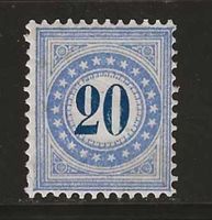 1878 : Porto Nr. 6IN, ungebraucht *, KP 330.--