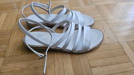 Sandales blanches NeroGiardini cuir été T38 Italie