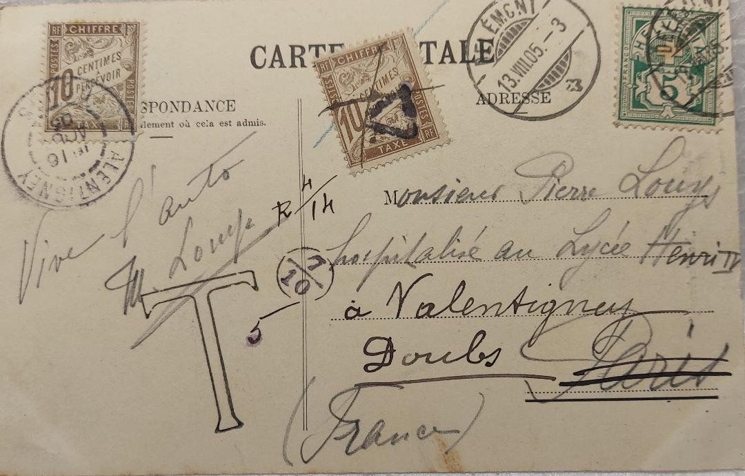 Cartes postales: DELÉMONT - "Le Vorbourg" - 1905 – D'occasion à Delémont par Domdom1 1