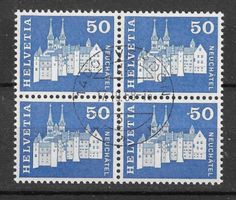 Timbres Suisse: 1964/68 Bloc de 4 N°417 avec gomme