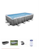 Schwimmbecken Stahlrahmen Pool mit Pumpe gebraucht