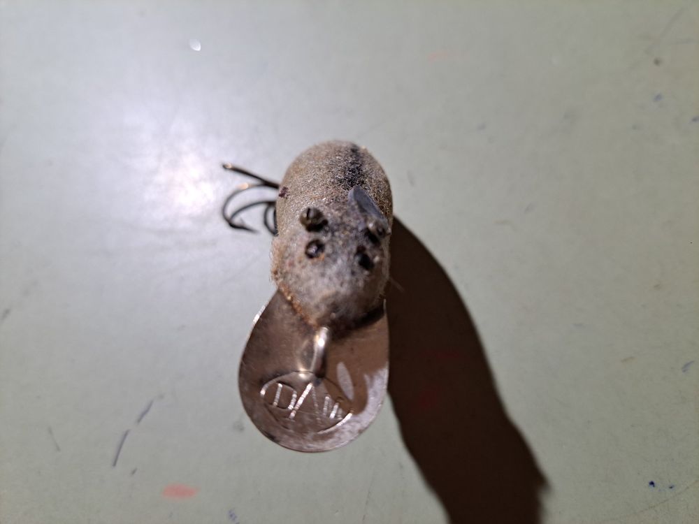Ancienne souris DAM antik Wobbler Maus