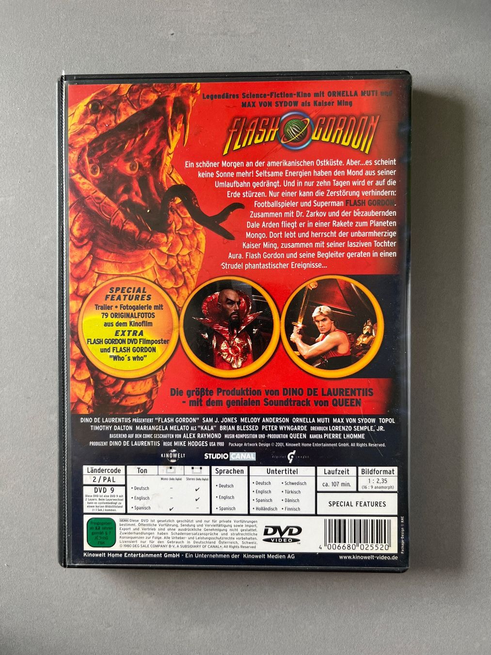 Alle DVDs: Flash Gordon (1980) DVD – Neu (gemäss Beschreibung) aus Sierre von black.box 1