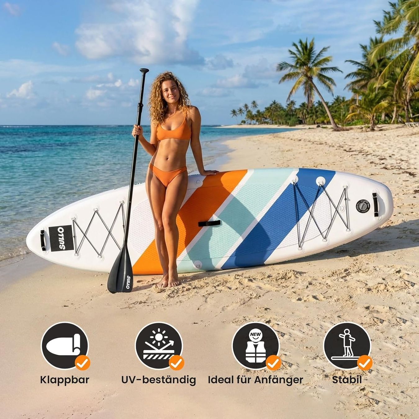 Tavole da surf e di nuoto: SUP Board 320cm Stand Up Paddle Board aufblasbar Set 160kg – Nuovo e nell'imballaggio originale da Wittenbach venduto da VELARO 3