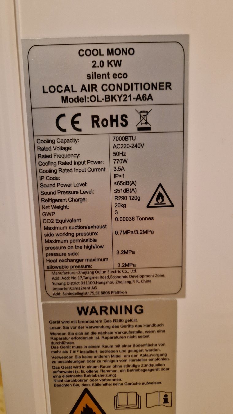 Condizionatori: Klimaanlage Climaexpert Cool Mono 2.0 – Usato da Olten venduto da Sidi-99 1