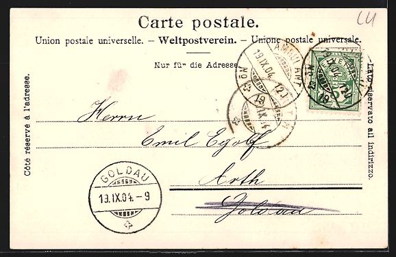 Cartoline postali: Sursee, Ortspanorama mit Turm von Westen – Usato da Berlin venduto da bartko-reher 1