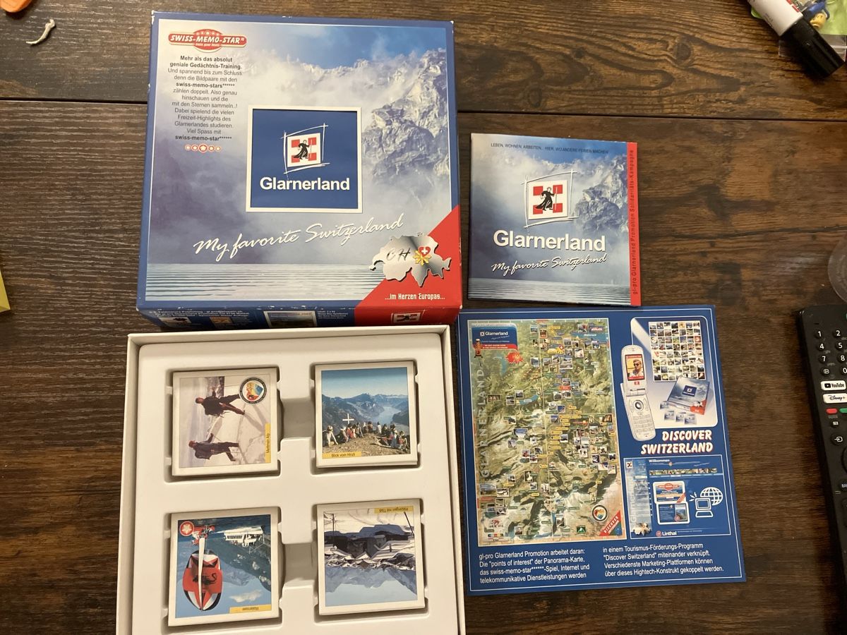 Spiele: Swiss Memo Star Memory Glarnerland – Neu (gemäss Beschreibung) aus Glarus von Jhuber78 1