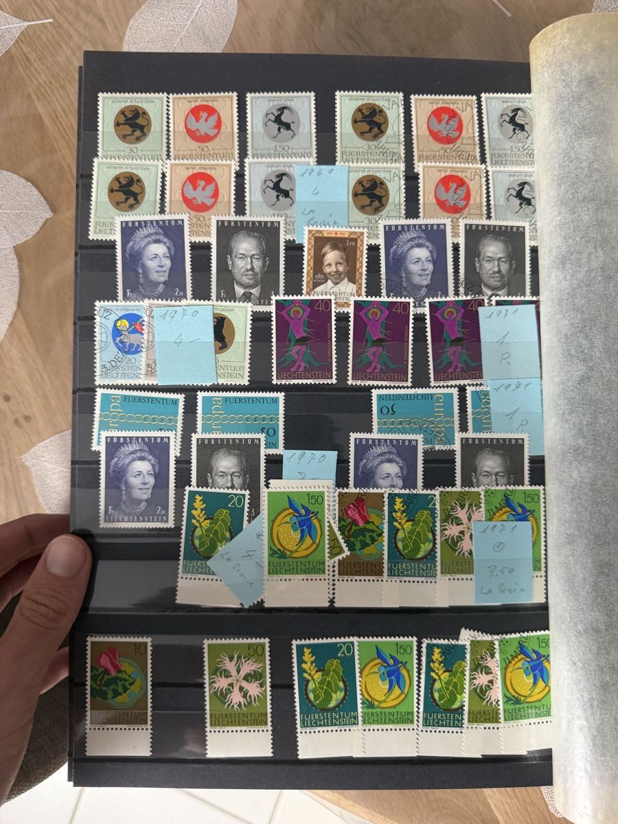 Tutti i francobolli: Collection de timbre Suisse Liechtenstein – Nuovo (secondo la descrizione) da Châtelaine venduto da lan_55vt 7