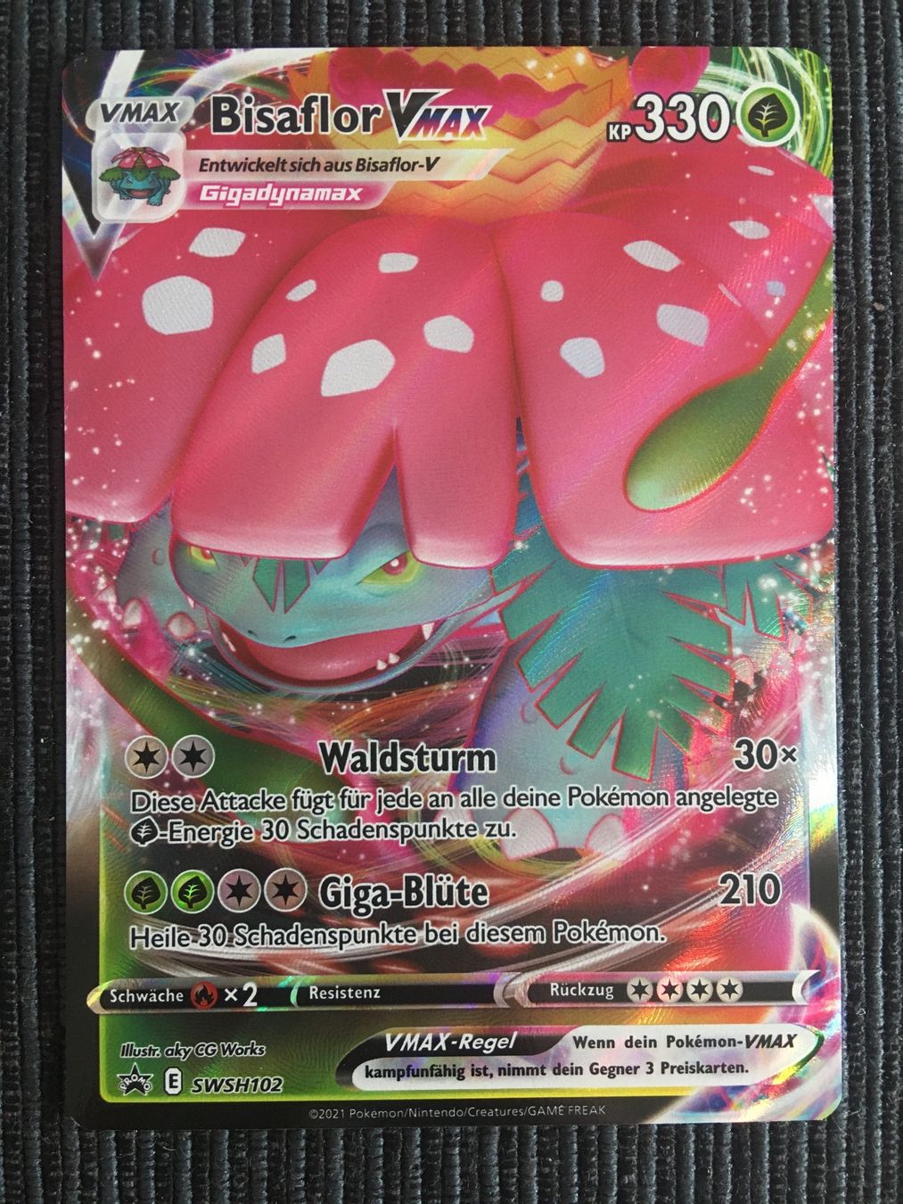 Pokémon Sammelbilder & Trading cards: Pokemon Bisaflor Vmax Promo Deutsch – Neu (gemäss Beschreibung) aus Wabern von Collectfun