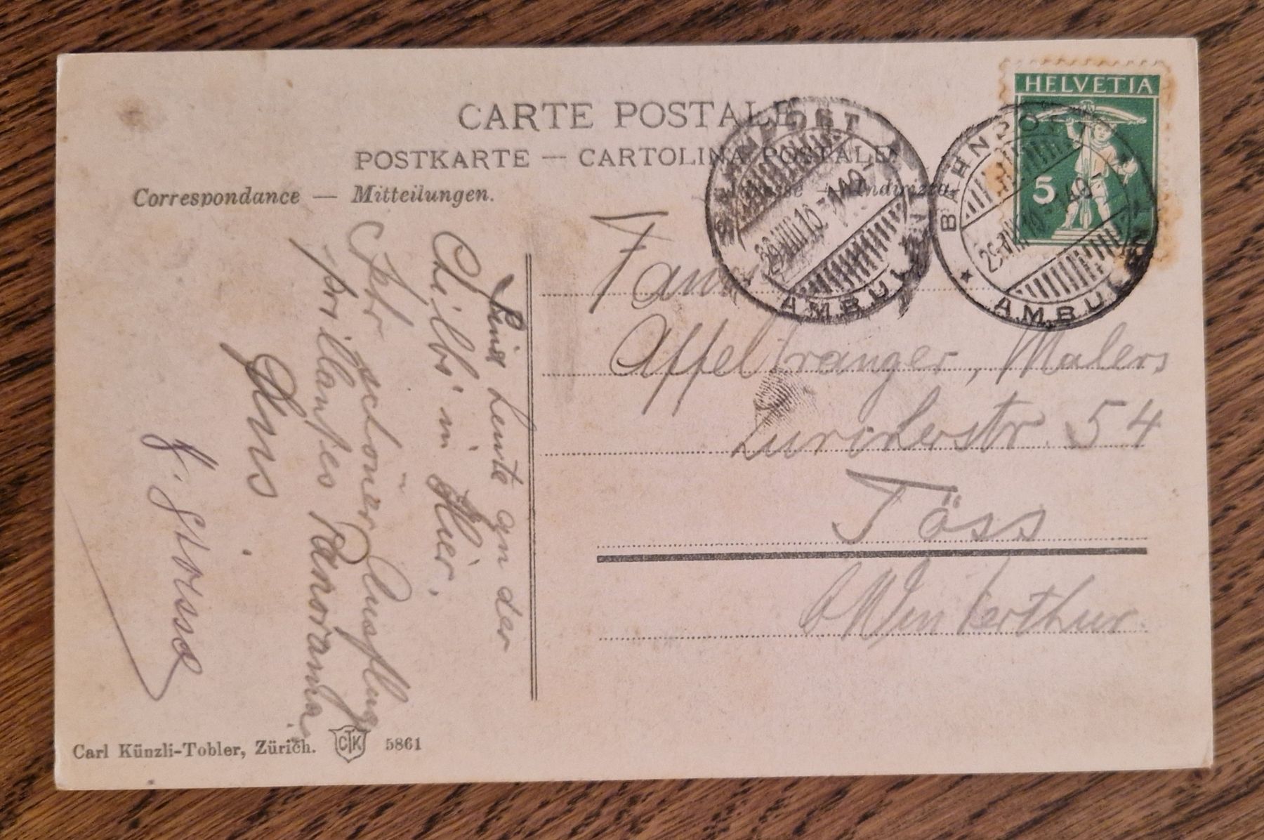 Cartes postales: Einsiedeln, Bahnpost 1910 – D'occasion à Ebikon par Donar50 1