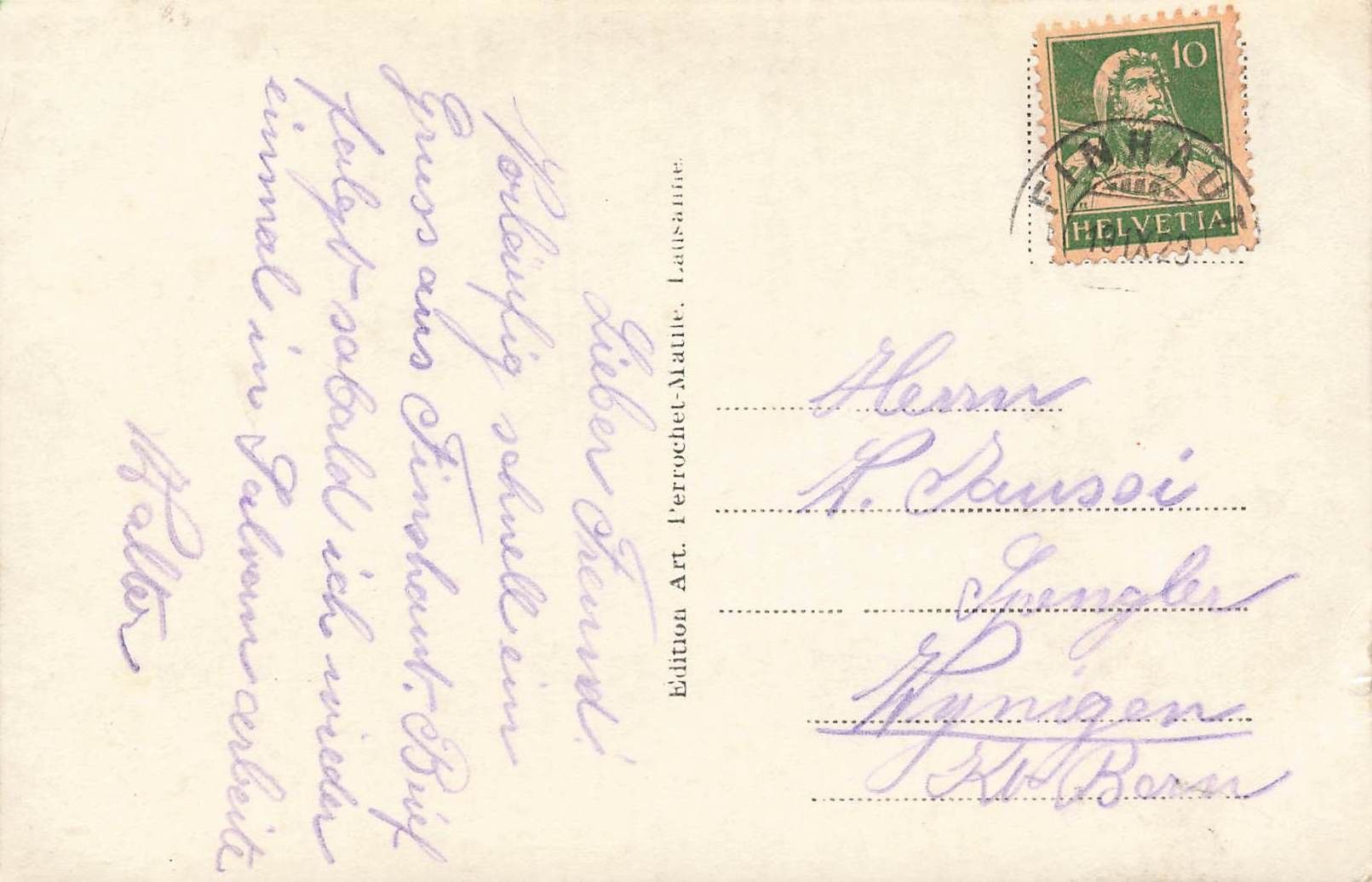 Cartoline postali: Finhaut Bahnhof – Usato da Biasca venduto da Blenio71 1