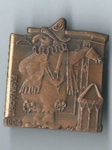 Basler Plaquettes & Badges: Fasnachtsplakette Basel, "Blaggedde" 1964 (Bronce) – D'occasion à Zürich par t24_de