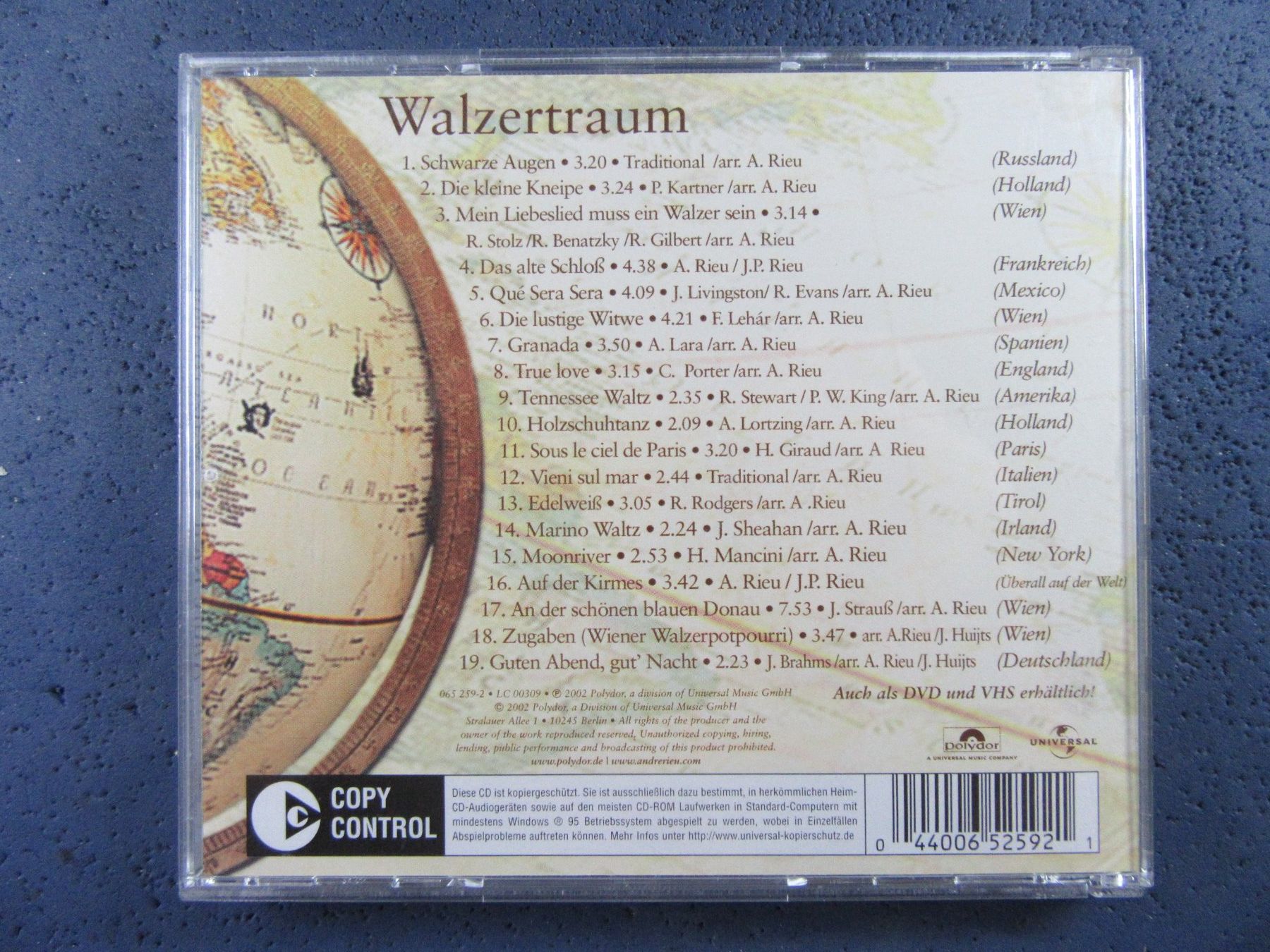 CD: ANDRE RIEU CD " WALZERTRAUM " – Usato da Ettingen venduto da Hausi4711 1