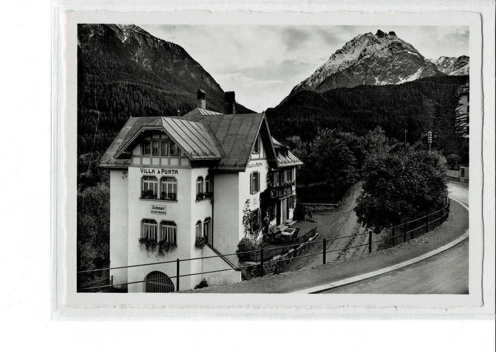 Villa à Porta Bad Schuls Tarasp Gr Ca 1940 Grossformat Kaufen Auf