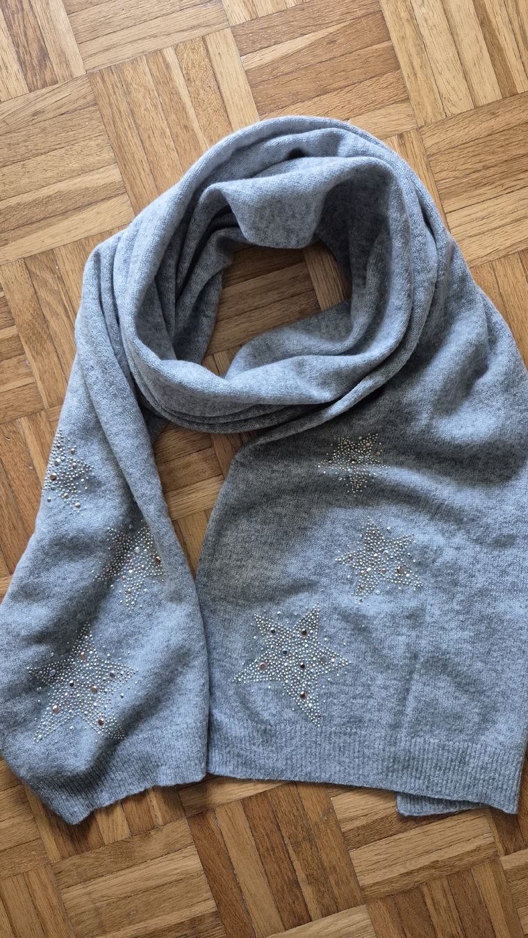 Lana: Schal Winter Grau mit Sternen - Neuwertig! – Usato da Winterthur venduto da ann_7lxx 3
