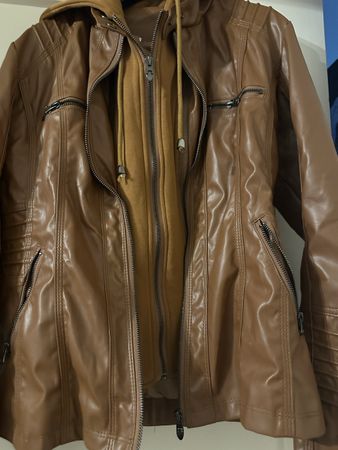 Damen Lederoptik Jacke Gr/S