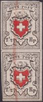 13I (Orts-Post) T.28+36 im senkrechten Paar, Kat: 5500.- +At