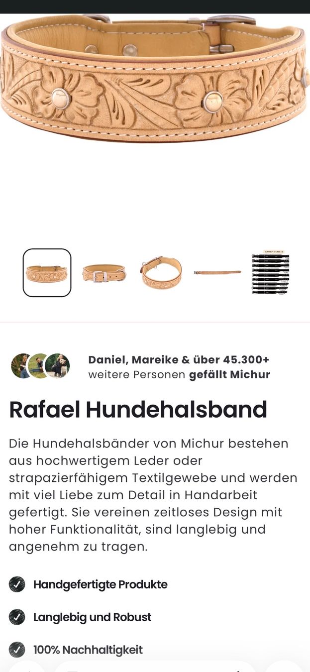 Dekobänder: Hundehalsband – Neu (gemäss Beschreibung) aus Hauptwil von pur_qf25 4