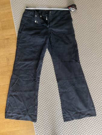 Leinenhosen, schwarz, C&A, (yessica), 38