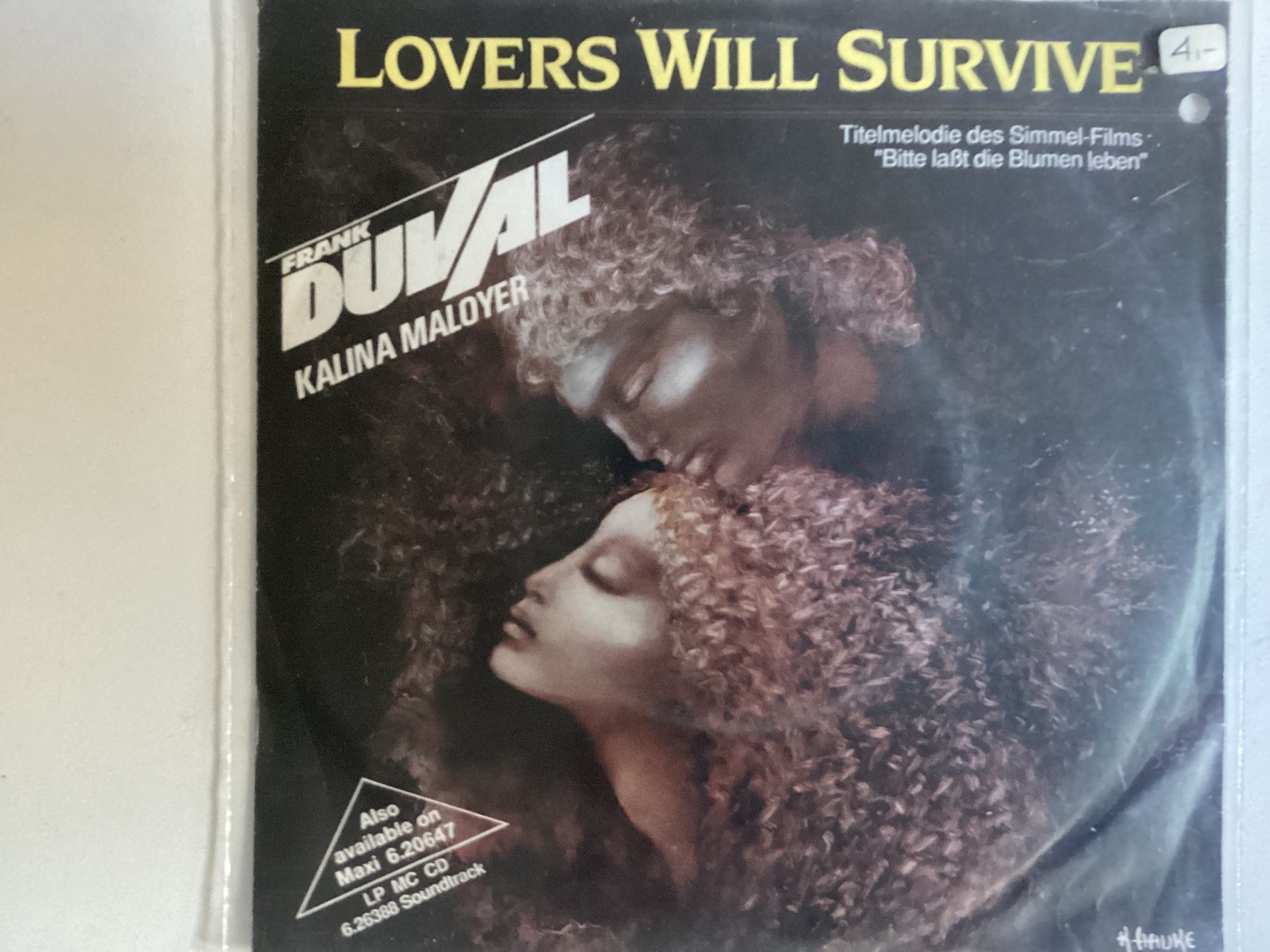Vinyles: Frank Duval Single - Lovers Will Survive – D'occasion à Gutenswil par Hamzian