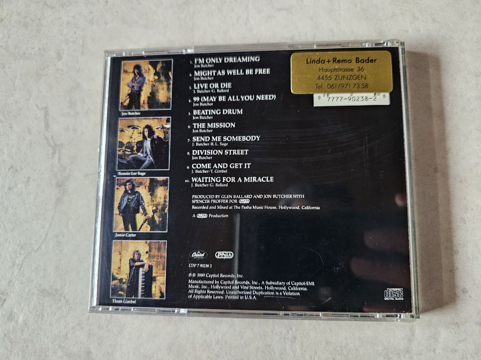 CD: Jon Butcher  -  Pictures From The Front – Usato da Schneisingen venduto da backstore24 1