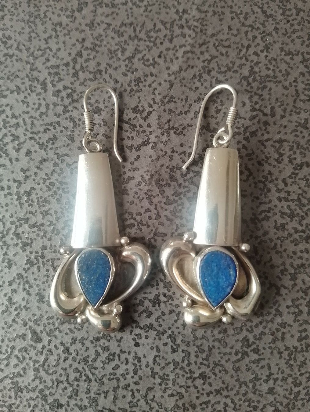 Orecchini pendenti & Orecchini a lobo: Hübsche Ohrhänger mit Lapislazuli Silber 925 – Usato da Luzern venduto da Seri4 7