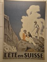 Nostalgisches Plakat Eté en Suisse (Sommer in der Schweiz)