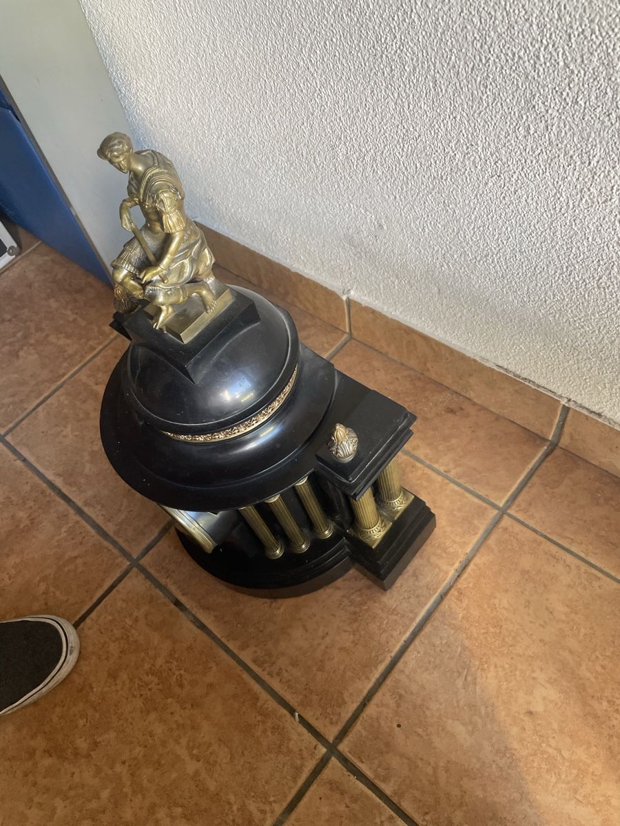 Orologi: Orologio antico da camino con statua – Usato da S. Pietro venduto da pap_nd2w 5