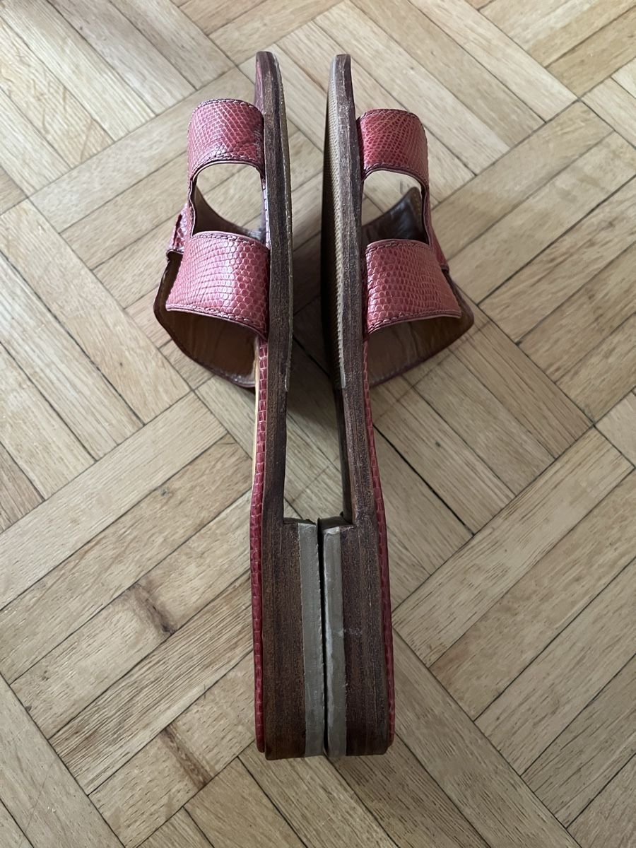 Hermès Chaussures hommes: Hermes Oran sandals lizard – D'occasion à Lugano par Vintage.Mood 7