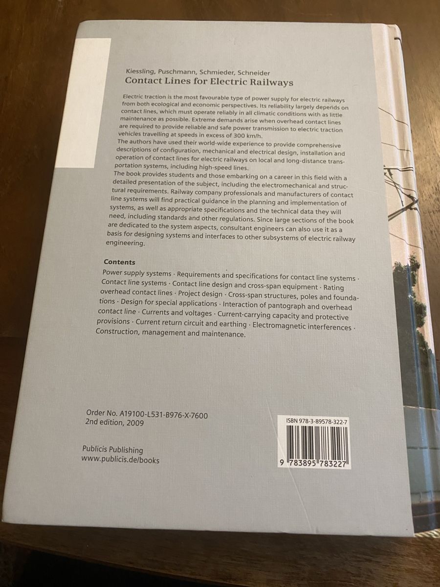 Bücher: Eisenbahn, Contact Lines for Electrical Railways , Siemens – Gebraucht aus Baden von swiss-alps 2