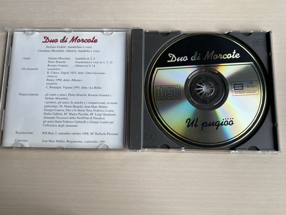 CD: Duo di Morcote -  "Ul rugioo" CD – Usato da Oberried Brienz venduto da Chyara 2