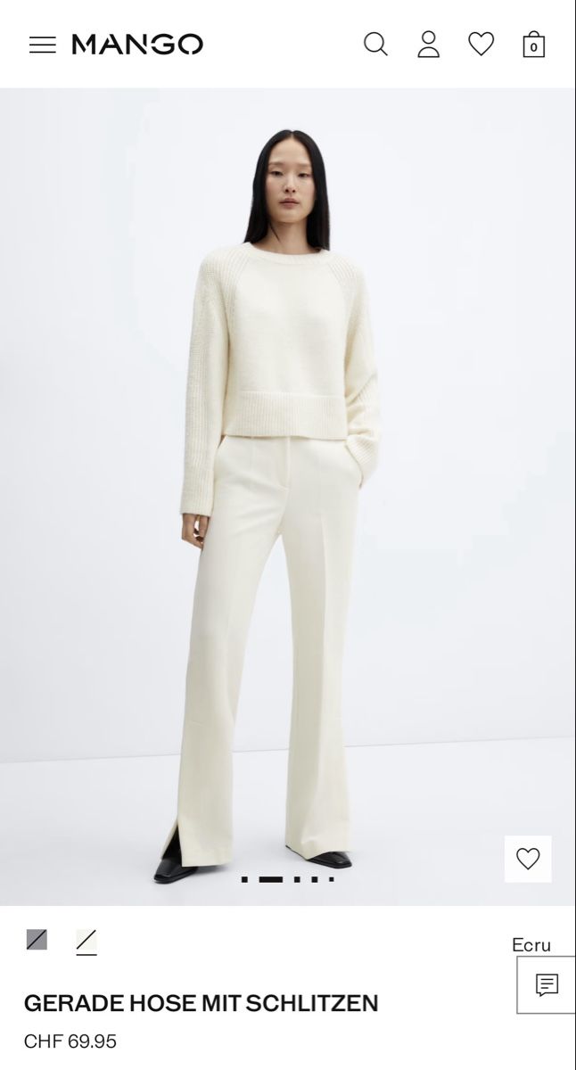 Mango Pantaloni: Mango white pants EU 40 size – Nuovo e nell'imballaggio originale da Biel/Bienne venduto da Clau____dia95 2