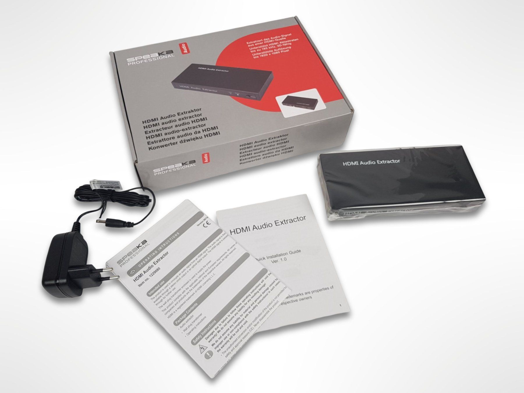 Konverter: SPEAKA PROFESSIONAL HDMI Audio Extraktor – Gebraucht aus Suhr von Restwert_Suhr