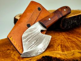 Herziges Damast Messer Knife echter Faltenstahl Damascus
