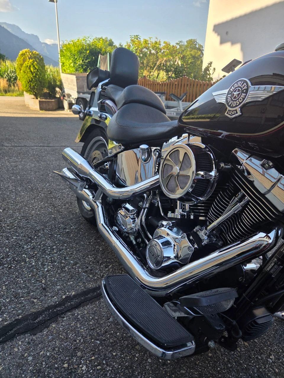 Harley-Davidson Chopper: Harley-Davidson Fat Boy FLSTF – Gebraucht aus Igis von Efantomas 2