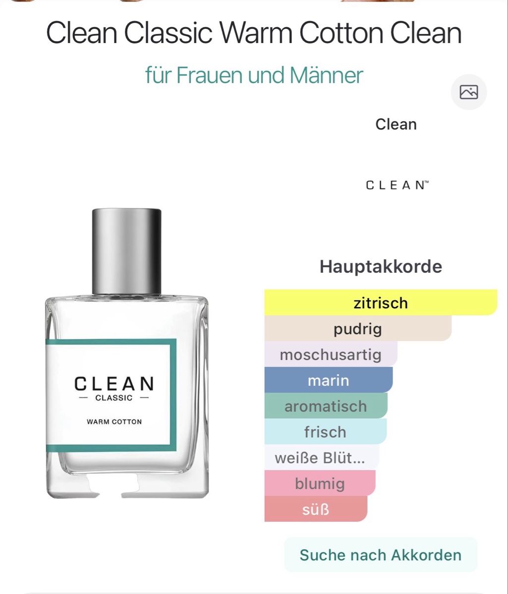 Clean Parfum & Eau de Toilette: Clean Warm Cotton  – Neu (gemäss Beschreibung) aus Visp von Orion-1 1
