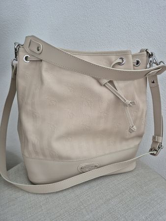 Maison Mollerus Niesen Beuteltasche pearl weiss/silber