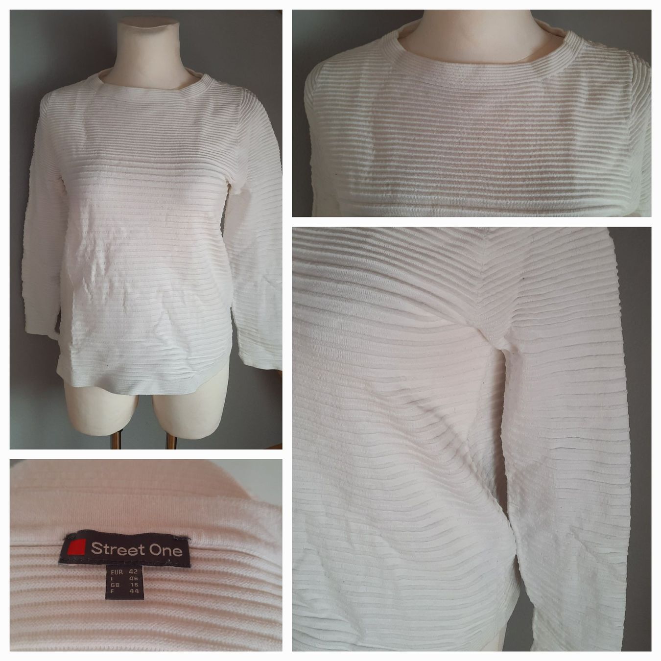 Maglioni & Felpe: ***STREET ONE*** Pullover weiss 42 – Usato da Wädenswil venduto da H2H_Secondhandshop