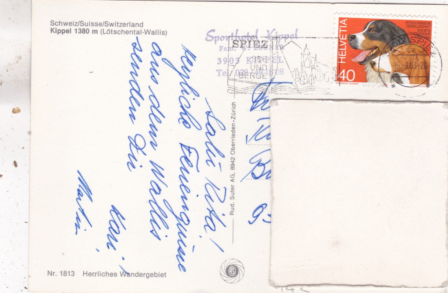 Ansichtskarten: Kippel 1983 – Gebraucht aus Herisau von Lisegrat2008 1