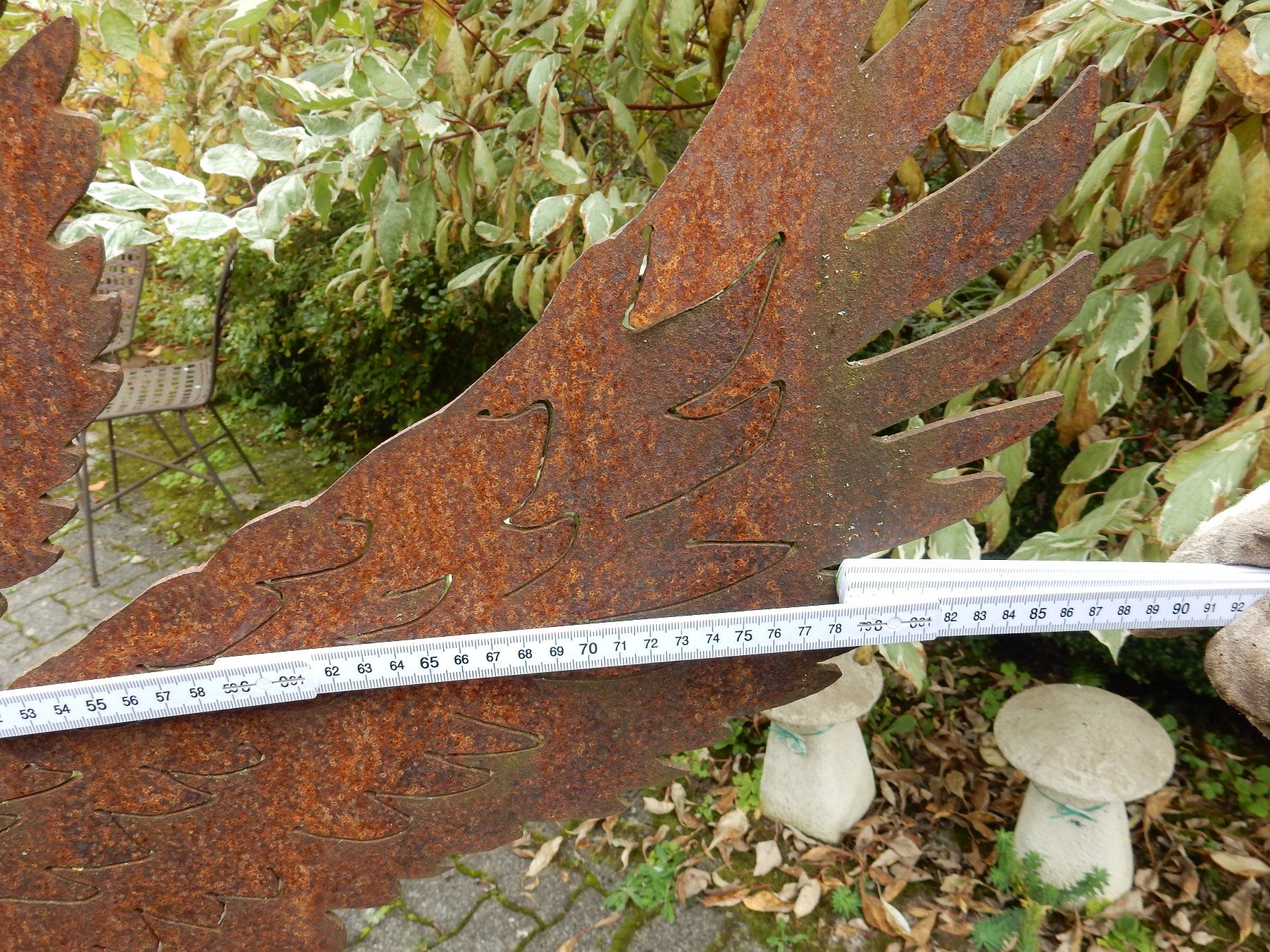 Figuren: Gartendeko Figur: grosser Engel mit Trompete - Rost – Neu (gemäss Beschreibung) aus Jona von simongarden 5
