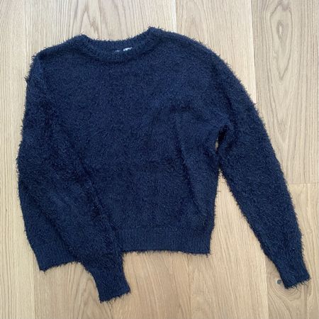 Schwarzer Flausch-Pullover von H&M, Grösse S