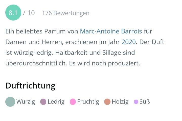 Parfum & Eau de Toilette: 2 ml B683 EXTRAIT MARC-ANTOINE BARROIS ABFÜLLUNG – Neu (gemäss Beschreibung) aus St. Gallen von CaliSunshine 2