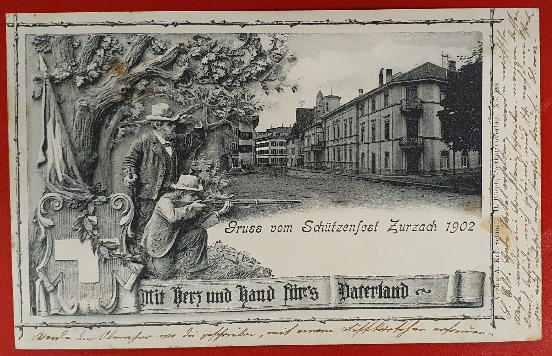 Cartoline postali: Zurzach 1902 - Schützenfest – Usato da Kreuzlingen venduto da Rschweiz1