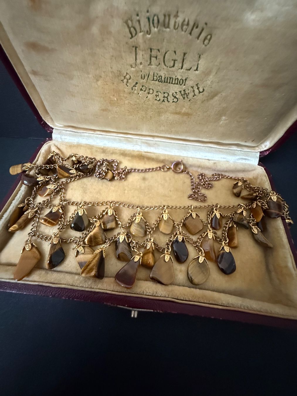 Catenine: Tigerauge Kette – Usato da Spiegel b. Bern venduto da Rogger72 3