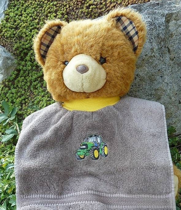 Pasti del neonato: Lätzli bestickt, John Deere – Nuovo (secondo la descrizione) da Niederweningen venduto da borner01