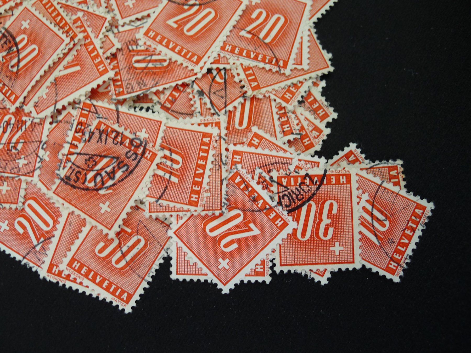Alle Briefmarken: Sammlung Porto Briefmarken – Gebraucht aus Dagmersellen von q1w2e3r4 2