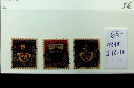 PRO JUVENTUTE 1919 OBLITÉRÉS. SBK 65.00 / T584