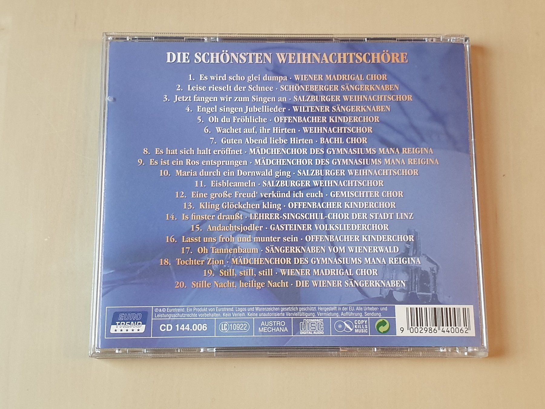 CDs: Die schönsten Weihnachts Chöre – Gebraucht aus Stansstad von collectorsshop 1