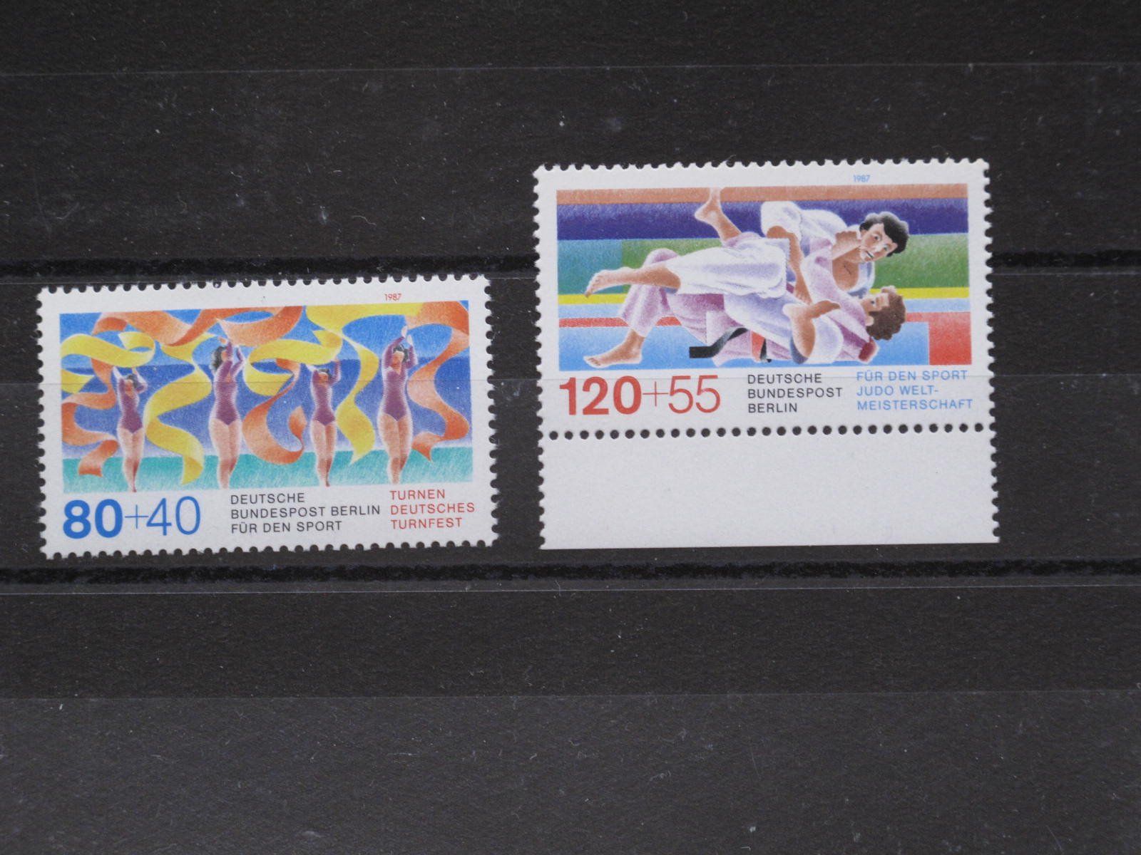 Tutti i francobolli: Berlin 1987 Sporthilfe Turnfest ** – Usato da Wil SG venduto da fva01